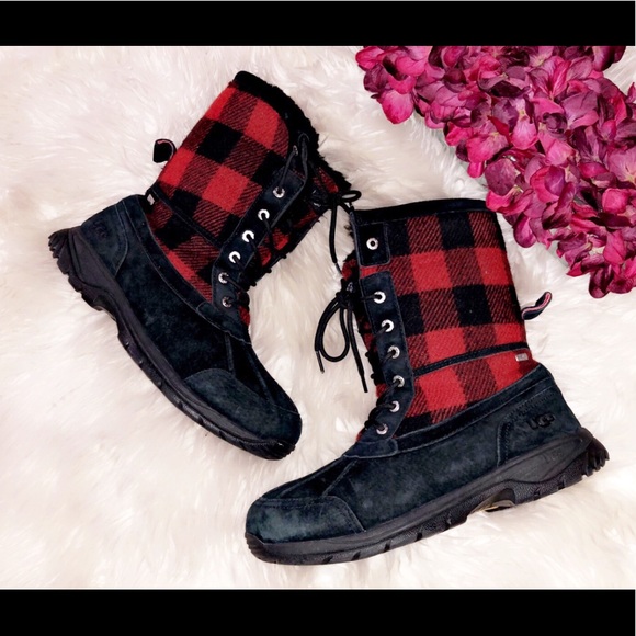 UGG Butte Redwood Boot Buffalo Check Snow Boot - Picture 2 of 8